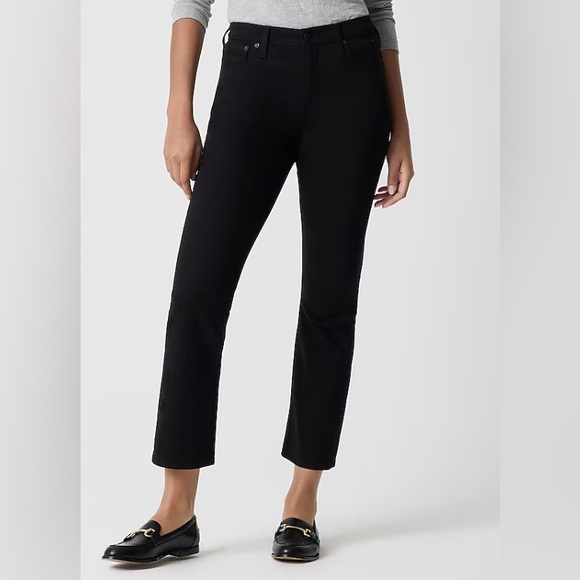 J.Crew Flare crop black jean in all-day stretch NWT Size 31 - Picture 1 of 8